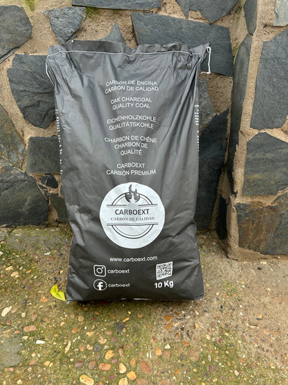 Carbón Encina 10kg — Brasa seria, sin excusas