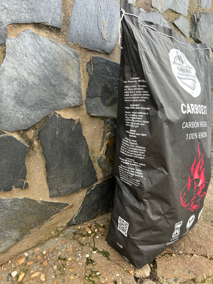 Carbón Encina 10kg — Brasa seria, sin excusas
