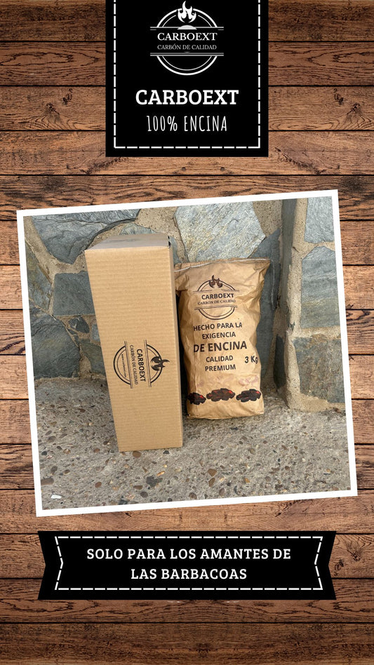 Carbón Vegetal de Encina 3KG